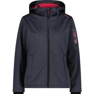 CMP Women's Jacket Zip Hood Melange Softshell Softshelljakke Damer størrelse 46 farve blå