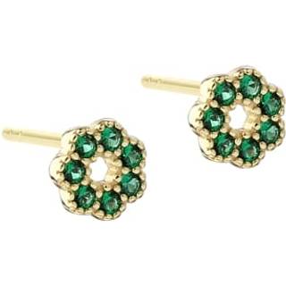 VERDE FLOWER EARSTUD | GOLDEN
