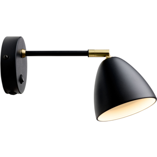Room Væglampe Sort/Messing