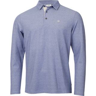 Calvin Klein Golf Polo Bayard, langærmet, blå grå