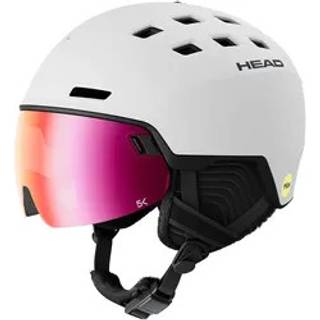 Head Radar 5K MIPS, skihjelm med visir, hvid