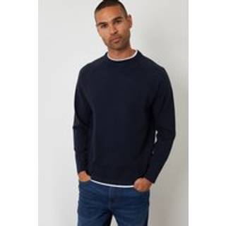 Threadbare Threadbare Mock T-shirt i tekstureret strik med rund hals