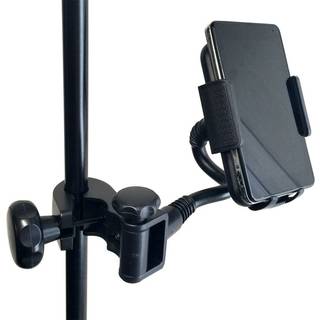Grundlæggende om tilbehør Musik Mic Microphon Stand Smartphone Mount m/Multi Angle 360 ??Swivel Juster Holder til iPhone 15 16 Pro Max Plus Galax