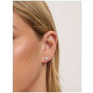 Jon Richard Jon Richard Silver Rhodium Plated Mini Pearl and Crystal Earrings