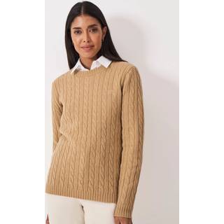 Crew Clothing Crew Clothing Brown Harmony Crew Neck Jumper