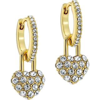 Ted Baker Gold Pari Pavé Padlock Heart Huggies - Gold