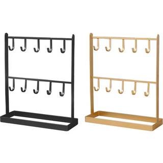 Bordplade Jern Smykke Øreringe Halskæde Ring Displayhylde Guld