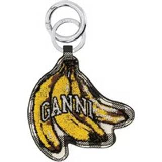Banana Keyring Velvet A6812 - Black - GANNI - Gul One Size