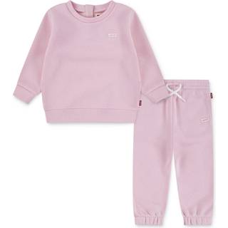 Levi's Levi's Pink Baby Logo Hoodie & Joggers Set
