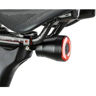 Rockbros Q5 cykelbaglygte med intelligent stopsystem - Sort