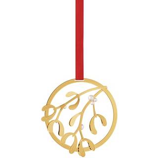 Juleuro, mistelten, Georg Jensen, Messing belagt med 18 kt. guld