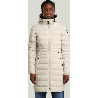 Foundation Padded Long Jacket - White - Women