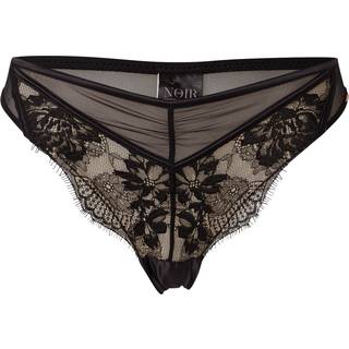 Hunkemoller Hunkemöller Cynthia Highleg Tanga Sort Knickers