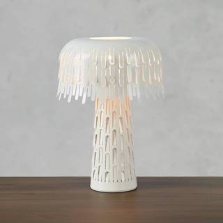 Markslöjd Bordlampe Verbera, Hvid/opal, Stue/spisestue, Metal, Vintage