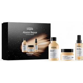 LOreal-Professionnel-Paris Haarpleje Serie-Expert-Absolut-RepairTrio Geschenkset Meteora Repair Shampoo 300 ml + Repair Mask 250 ml + Repair Treatment 90 ml 1 Stk. (481,00 kr / 1 stk.) - 1 Stk.