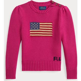 Polo Ralph Lauren Polo Ralph Lauren Pink Girls Icon Flag Knit Jumper