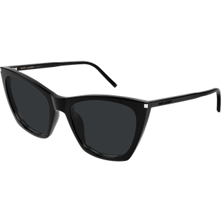 SAINT LAURENT Kvinde SL 214 KATE THIN 001 Solbriller Acetat Sort Sort Cat Eye