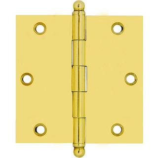 IDH av St. Simons 82525-003 Professionell kvalitetskvalitet äkta solid mässingskåp gångjärn polerad mässing 2-1/2 x 2-1/2-tum par