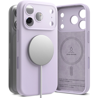 iPhone 17 Pro Ringke Liquid Silicone MagSafe Cover - Lyselilla