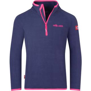 Trollkids Kid's Nordland Half Zip Fleecesweatere Børn størrelse 140 farve blå