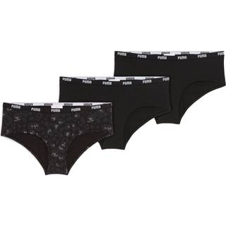 PUMA Women&#39;s Hipsters (3-Pack), Clothing, Black Combo, XL