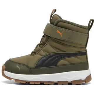 PUMA Evolve Toddlers&#39; Boots, Shoes, Olive/Black/Orange Glo, 24