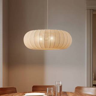 Hængelampe Helin Lindby, dæmpbar, Creme/amber, Stue/spisestue, Tekstil/stof/silke, Skandinavisk