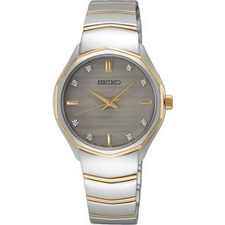 Seiko SUR616P1 Damenuhr Classic Quarz Diamonds 30mm 5ATM