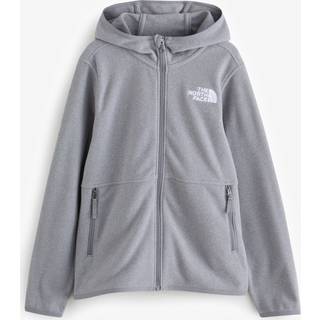 The North Face Teens' Glacier Full Zip Hoodie TNF Mid Grey Heather, M