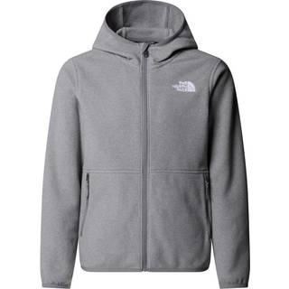 The North Face Teens' Glacier Full Zip Hoodie TNF Mid Grey Heather, XS