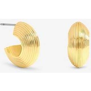 Jon Richard Jon Richard Ribbed Hoop Earrings
