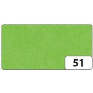 Silkepapir 50x70cm 20g/m² foldet til 125x250mm lysegrøn, 5 ark