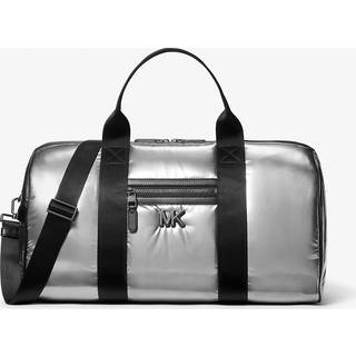 MK Brooklyn Medium Metallic Puffy Duffel Bag - Grey - Michael Kors - ONE SIZE
