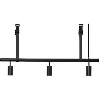 RUBN Long John Pendel 3 Spots (100 cm) Black Black Leather