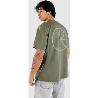 Polar Skate Contrast - Stroke Logo T-shirt - L - moss green