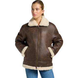 Lee Loose Aviator Jacket Luxe Brown Size L