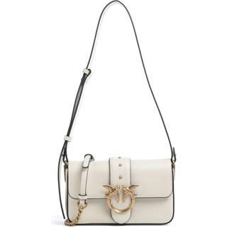 Pinko Love One Mini Slouchy Skuldertaske hvid