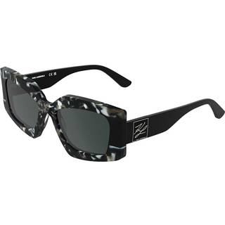 Karl Lagerfeld Kvinde KL6206S 027 Solbriller Acetat Sort Røg Firkantet Normal