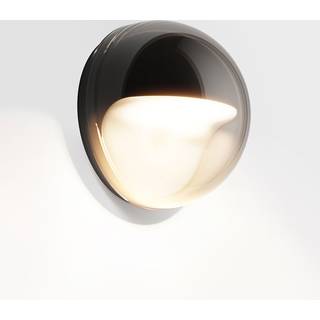 Las.2 udendørs væglampe, deep black