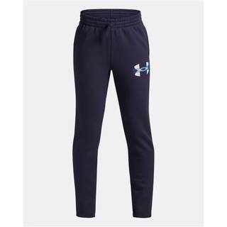 Under Armour Rival Fleece Colorblock Graphic Boys' Joggers Washed Navy / Blue Atlantis / White YMD (137 - 149 cm)