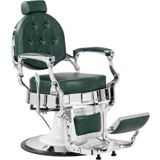 Gabbiano Barber Chair President Green-Chrome
