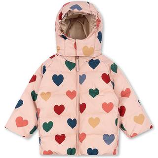 Konges Sløjd Nuka Vinterjakke Coeur Rose Coloré  Nuka Jacket Grs Coeur Rose Coloré 2Y  Beige  2 år  kvinde
