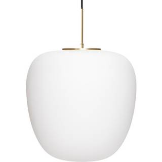 Hübsch Muse Pendellampe Ø40 Cm - Pendler Glas Hvid - 961924