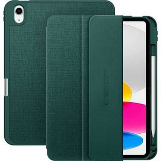 Tech-Protect - iPad 11" (2025) / 10.9" (2024 / 2022) - Canvas Flip Cover m. Pen Holder - Grøn