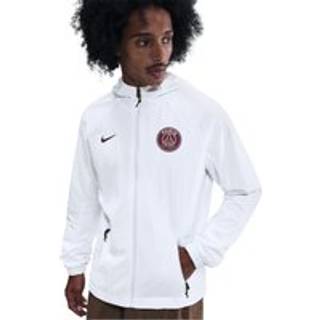 Vævet Paris Saint-Germain AWF Nike Football-jakke til mænd - hvid - L