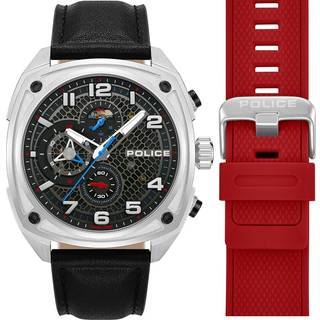 Police PEWGF00814X1 Herrenuhr Quarz Portland mit 2 Bändern