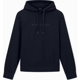 Armani Exchange Logo Hoodie Black