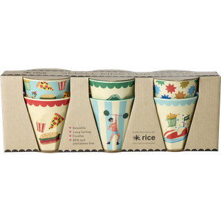 RICE A/S 6-Pack Small Kopper I Melamin Mint Fun Fair One Size    One Size  Unisex