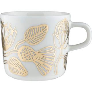 Marimekko Tiara kaffekop 20 cl Hvid-guld