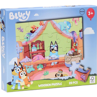 Bluey træpuslespil 20 brikker